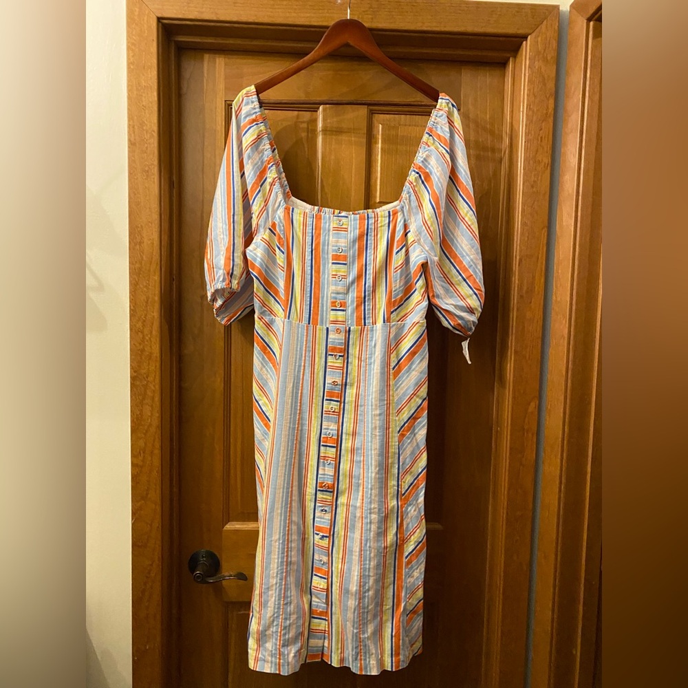 Tanya Taylor Claude Striped Dress NWT